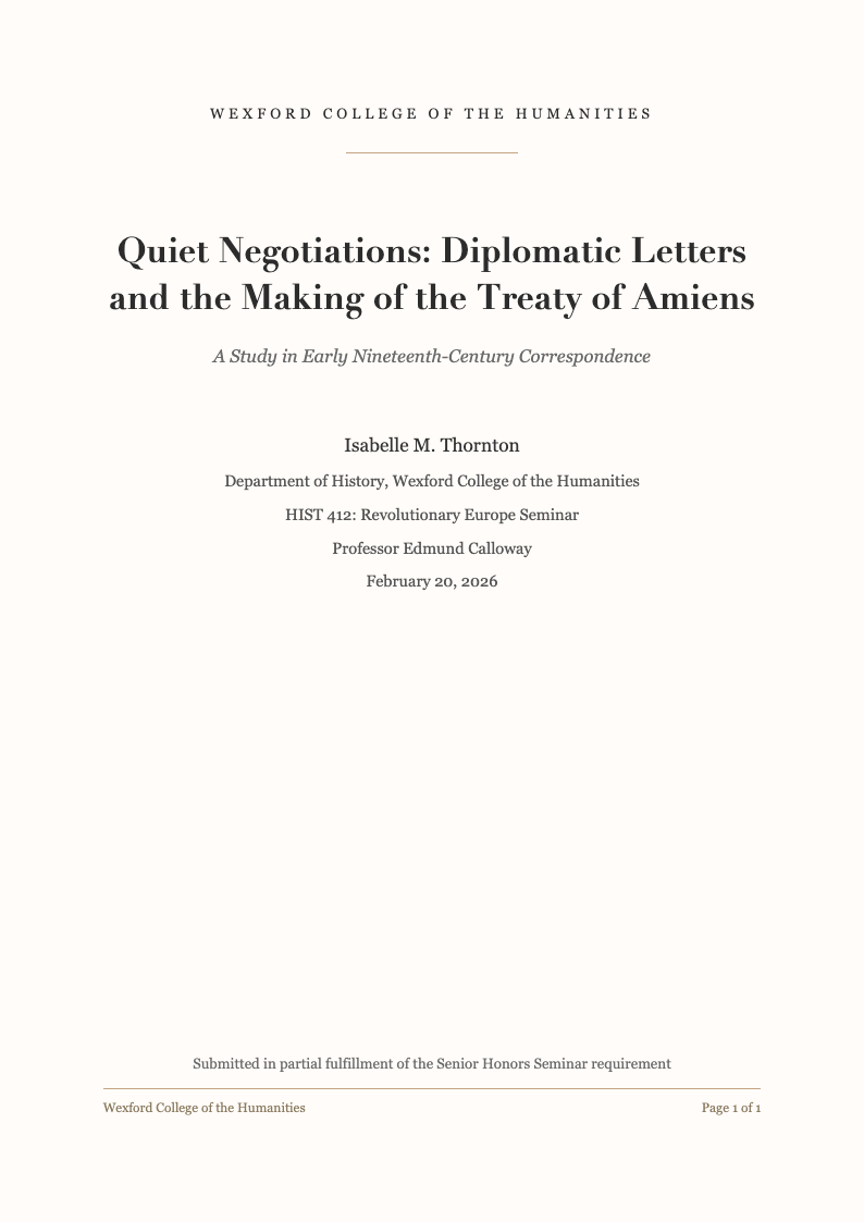 Elegant sophisticated apa title page